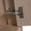 Meuble-lavabo autoportant avec 2 portes d'armoire à fermeture en douceur (KD-PACKING)