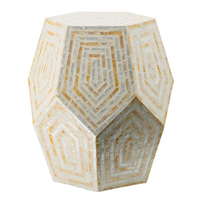 Garden Stool – Small Side Table, Traditional Pattern, Versatile Indoor/outdoor Use, Perfect For Garden/living Room/patio