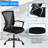 Office Chair Ergonomic Mesh Task Chair Swivel Rolling Office Computer Chair Adjustable Height Office Chair Executive Desk Chair with Armrest Wheels for Office Home-1613158466