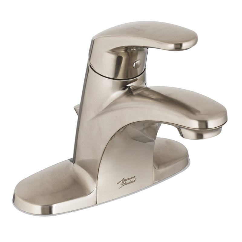 Robinet pour salle de bain à poignée simple central à Colony Pro, Nickel satiné