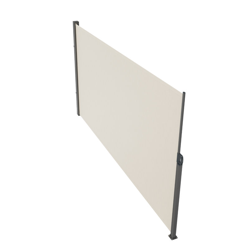 Auvent latéral rétractable VEVOR, Beige, H 70,92 po x l 137,76 po