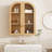 Wood Arch Wall Mounted Bathroom Cabinet-2063709946