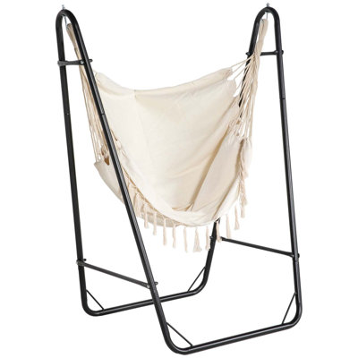 Chaise de hamac avec support en U Outsunny