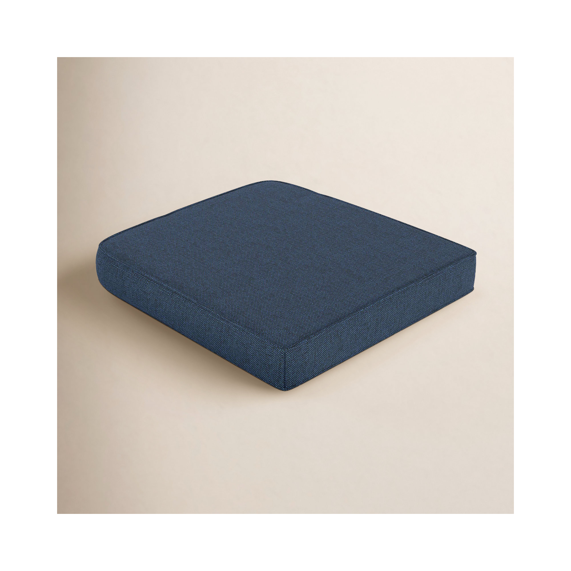 Sunbrella® Outdoor Dining Chair Seat Cushion, Spectrum Indigo Sunbrella®, 20" W x 18" D