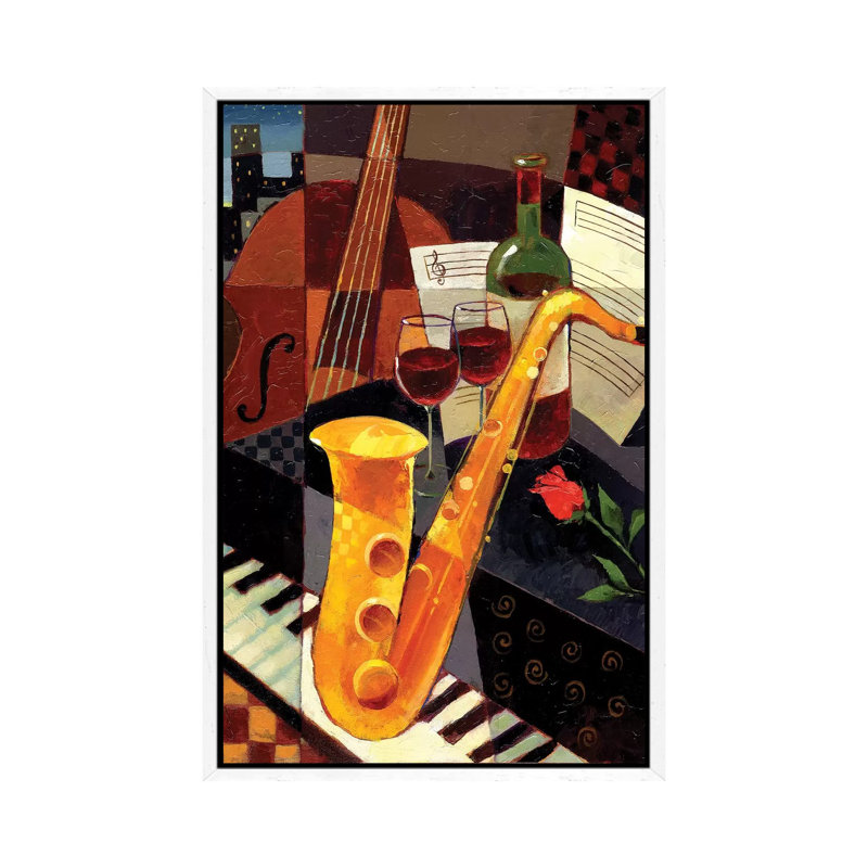 Rendezvous by Keith Mallett - 1 Piece Painting on Canvas, 66.04 cm H x 45.72 cm W, White Framed Canvas