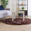 Tapis brun foncé en fausse fourrure Diller-928327514