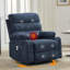 Fauteuil inclinable et berçant à 8 points de massage, fauteuil oscillant pivotant à 360 ° avec chauffage lombaire et porte-gobelets, 400 lb-1525743469