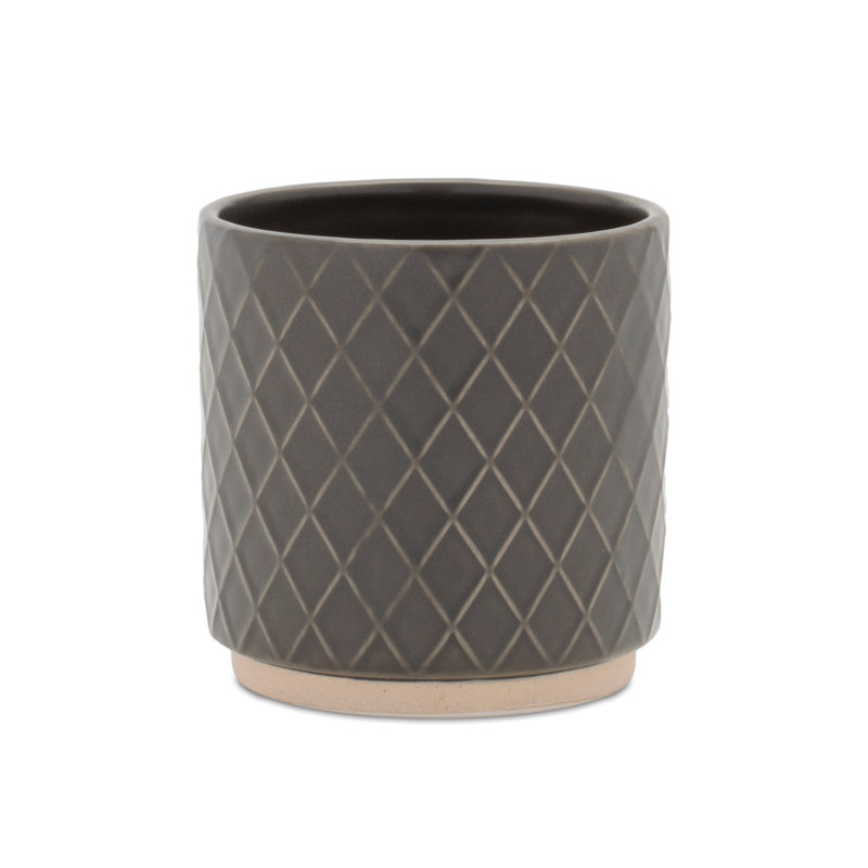 Ceramic Diamond Pattern Planter