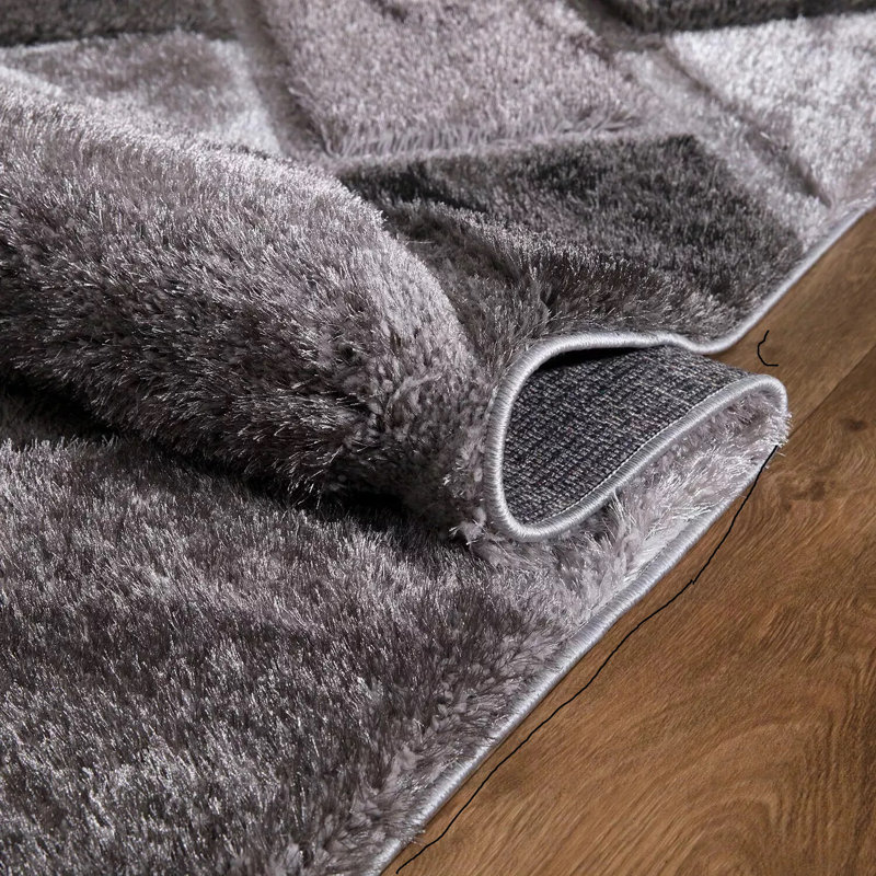 Geometric Shag Area Rug, Rectangle 120 x 170 cm