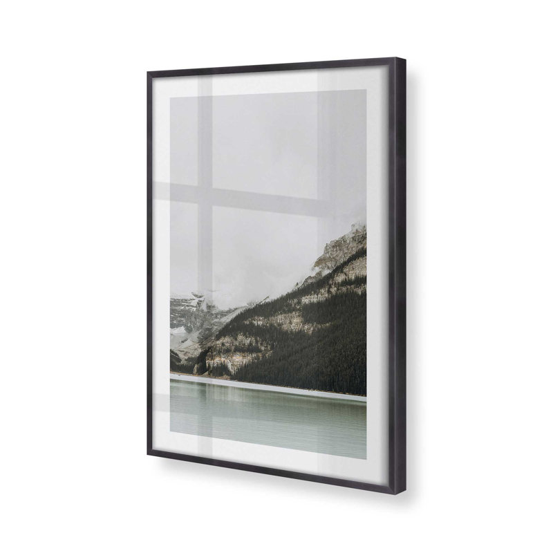 Impression Mystic Mountain View II, Cadre en zinc patiné, H 15,25 po x l 12,25 po x P 1,25 po