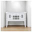 Buffet à finition brillante blanche avec incrustation de faux cristaux de style élisaveta, buffet moderne avec support à vin et tiroir de rangement