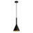 Modern Black Pendant Light with Conical Shade – Adjustable Hanging Ceiling Lamp, E26 Socket, No Bulb
