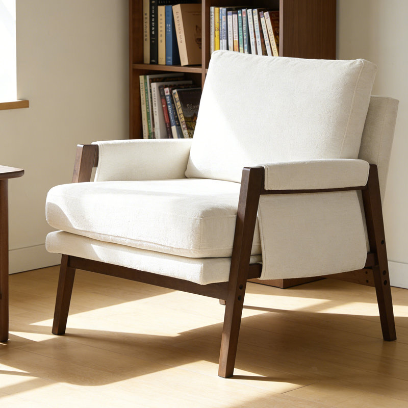 Fauteuil Brayven, Chenille blanche