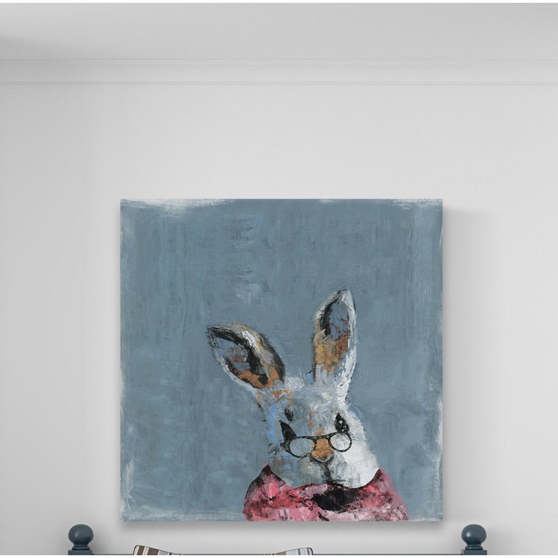 «Grandma Bunny», reproduction sur toile tendue, H 12 po x l 12 po x P 1,5 po