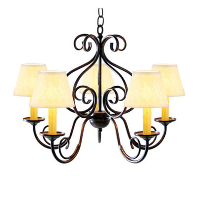 Lustre classique / traditionnel à 5 lumières Jenna