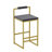 Modern Velvet Upholstered Counter Height Bar Stools With Footrest & Back(Set Of 2)-1083232189-1083232161