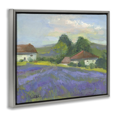 «Lovely Lavender Farmland», art mural encadré par Alexi Fine