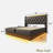 Upholstered Bed With Hydraulic Storage, Usb & Type-c Charging And 360° Surround Led-2045717094