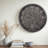 Reneau Transitional Style Oversized Round Wall Clock In Brown Finish, 29.83" H X 29.83" W X 3.79" D