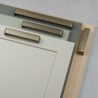 Wide Rounded Square D-Bar Handles in Multiple Finishes