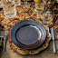 Pewter Stoneware Dinner Plate