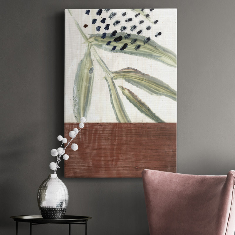Peinture sur toile tendue, L 12 po x H 18 po x P 1 po