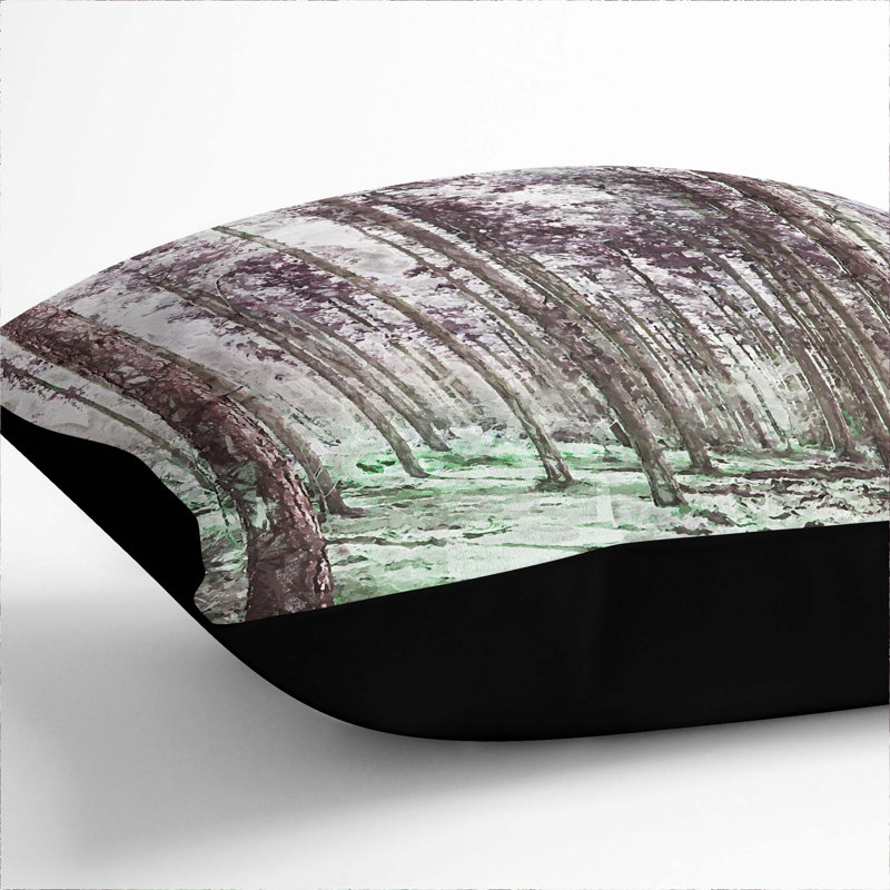 Square Throw Cushion, 40cm H x 40cm W x 15cm D, Black