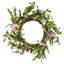 Artificial Decorative Wreath 22 In Pink Green With Daisies Year Round Wreath