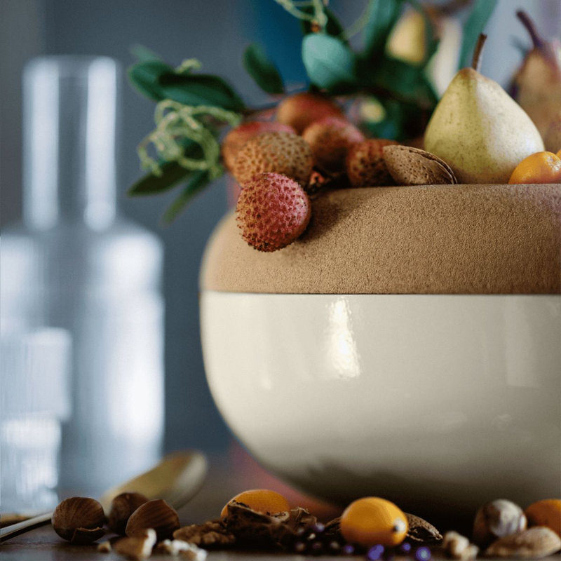 Clay Ceramic Fruit Basket