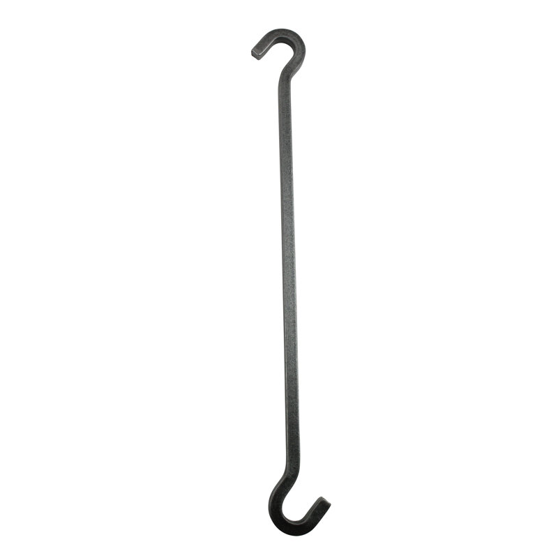 Handcrafted Extension Hook Pot Rack, Hammered Steel, 5" H x 1.5" W x 0.375" D