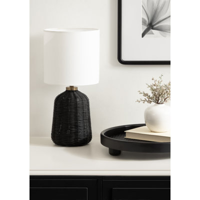 Wylla Modern Rattan Bedside Table Lamp
