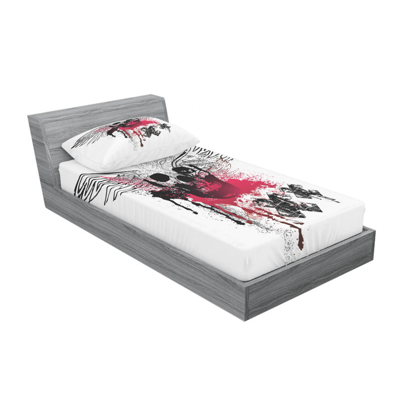 Microfiber Sheet Set, Twin Sheet Set with Fitted Sheet