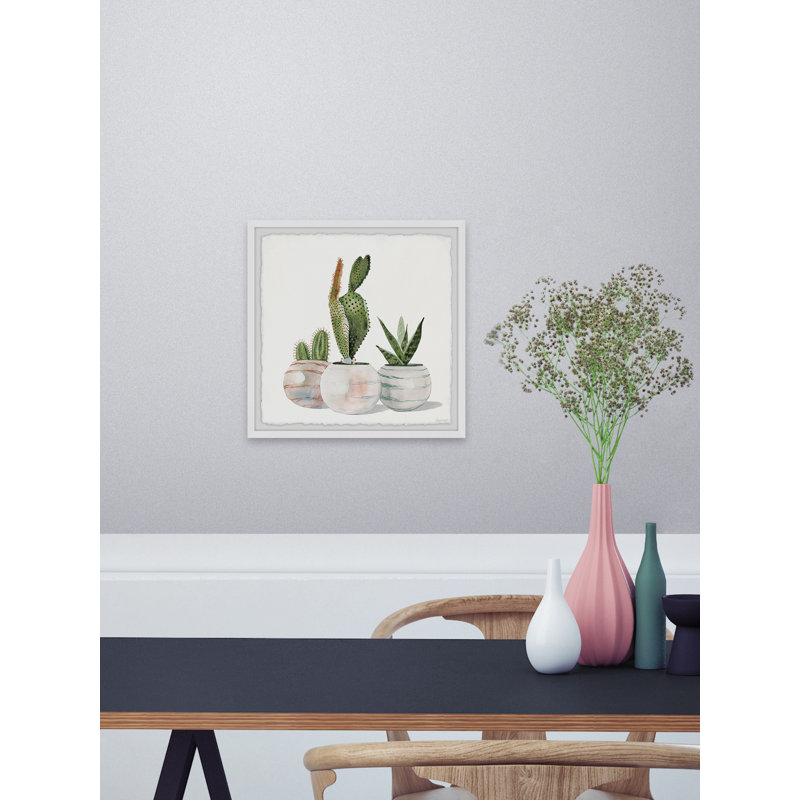 «Cactus Planters», reproduction encadrée, H 18 po x l 18 po x P 1,5 po