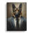 German Shepherd in a Suit Painting No.2 - No Frame Print-2074728764