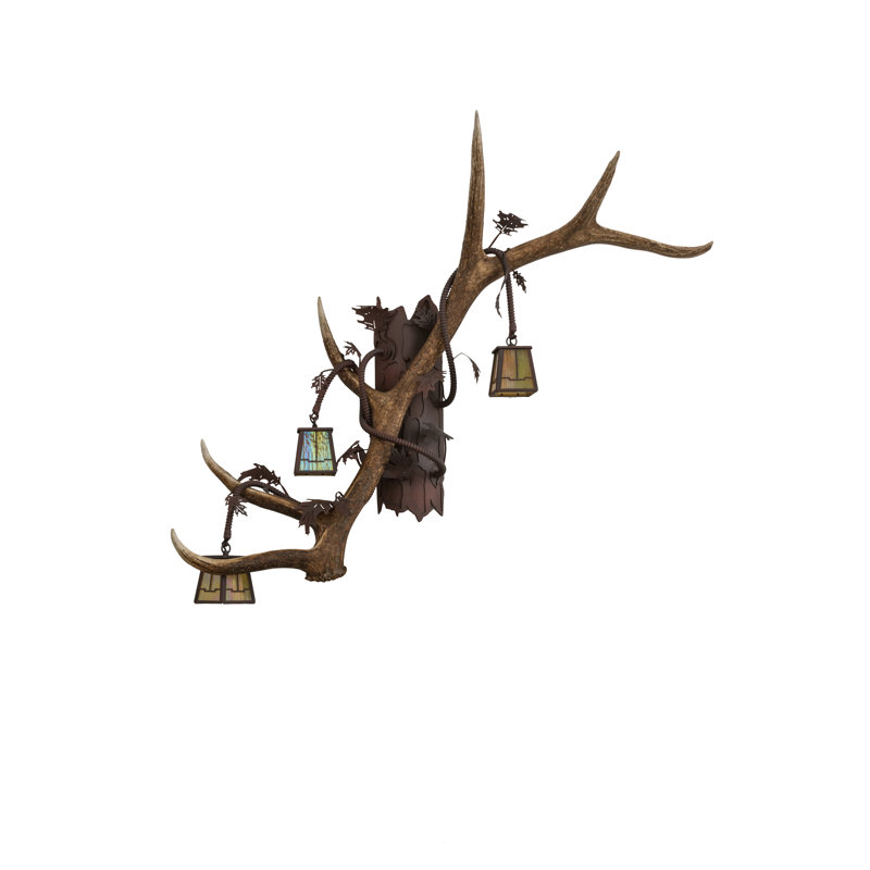 Applique murale encastrée 3 lumières Antler Elk