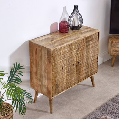 Cronius Solid Wood 2 - Door Rectangle Accent Cabinet