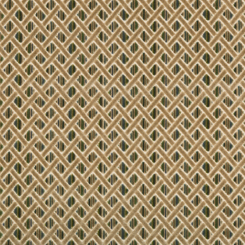 Harlington Bourne Velvet Fabric, Peacock