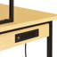 Établi 71 po réglable avec panneau perforé et établi en bois robuste avec roues, capacité de charge de 1 600 lb Capacité de charge, établi roulant avec prise CA / USB, crochets, tablette, garage, atelier, bureau, maison.