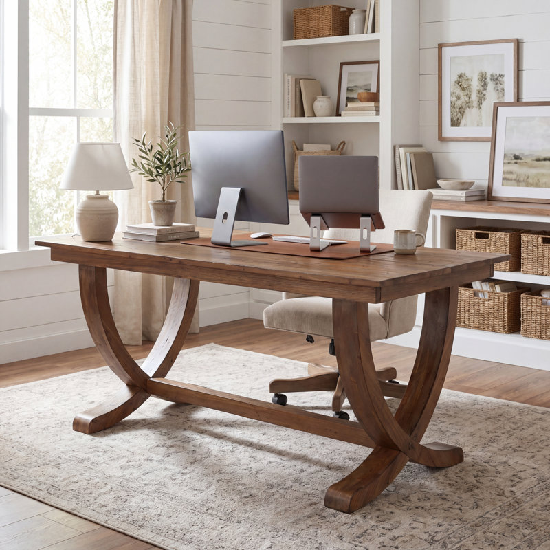 Solid Wood Computer Desk