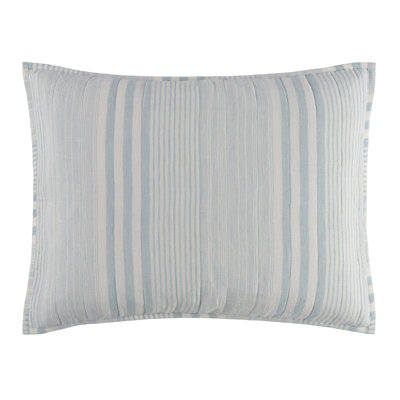 Carolina Sky Stripe Quilted Sham