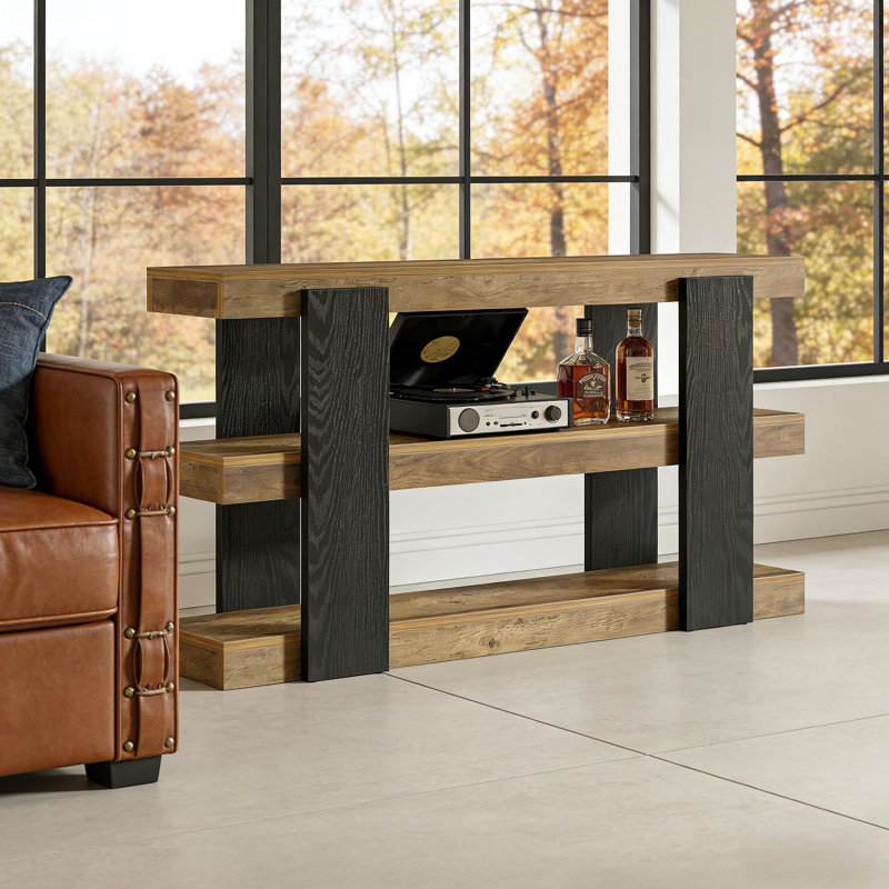 Versatile Side Table,Console Table,3-Tier Sofa Table,Entryway Table
