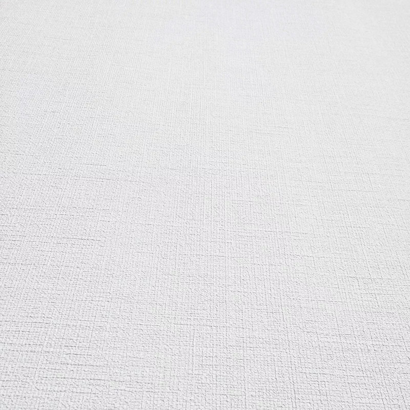 Papier peint uni texturé blanc