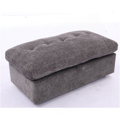 Fauteuil de loisir, fauteuil inclinable double, dossier réglable manuellement, accoudoirs rembourrés, port de charge USB latéral et support pour téléphone, avec repose-pieds de rangement assorti gris