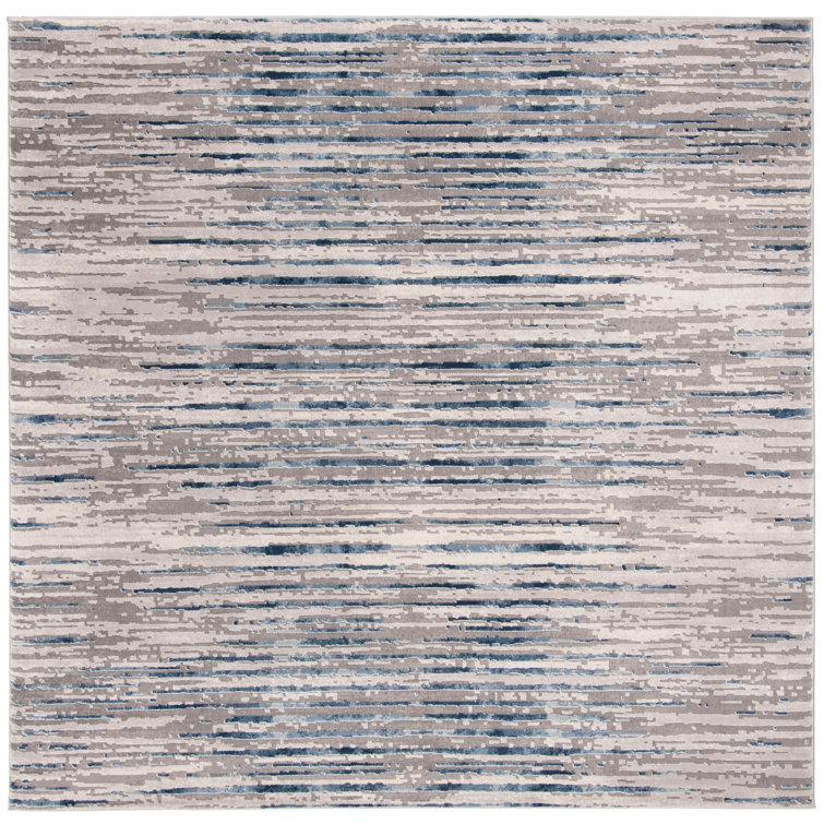 Tapis abstrait gris / bleu Daniel