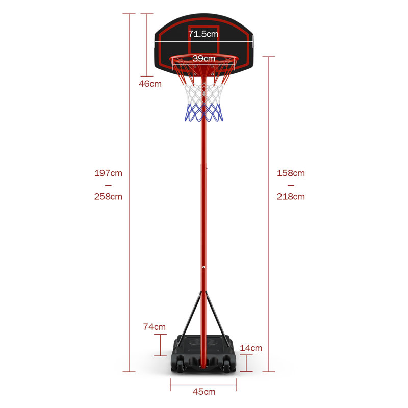 Freeport Park Oglesby Portable Full-Size Basketball Hoop
