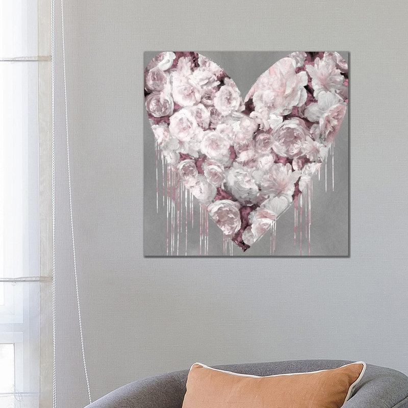 Big Hearted Flowers II by Lindsay Rodgers - Wrapped Canvas Print, 66.04 cm H x 66.04 cm W x 1.91 cm D