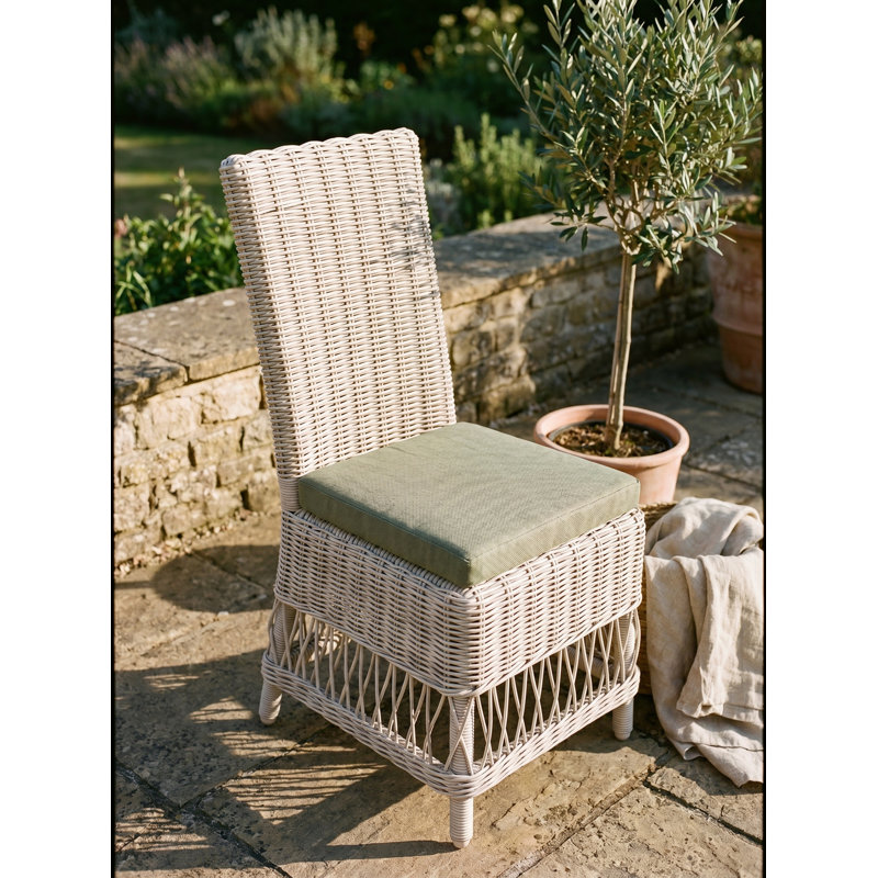 Destin Pebble Outdoor Patio Dining Chairs - Canvas Oasis, Canvas Oasis, White
