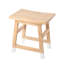 Tabouret d'appoint en bois massif de 18 po fabriqué à la main Finesse-280229465
