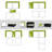 Rattan 2 Seater Garden Lounge Sets with Coffee Table