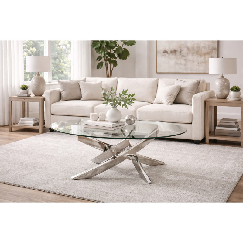 Barbara Glass Single Coffee Table